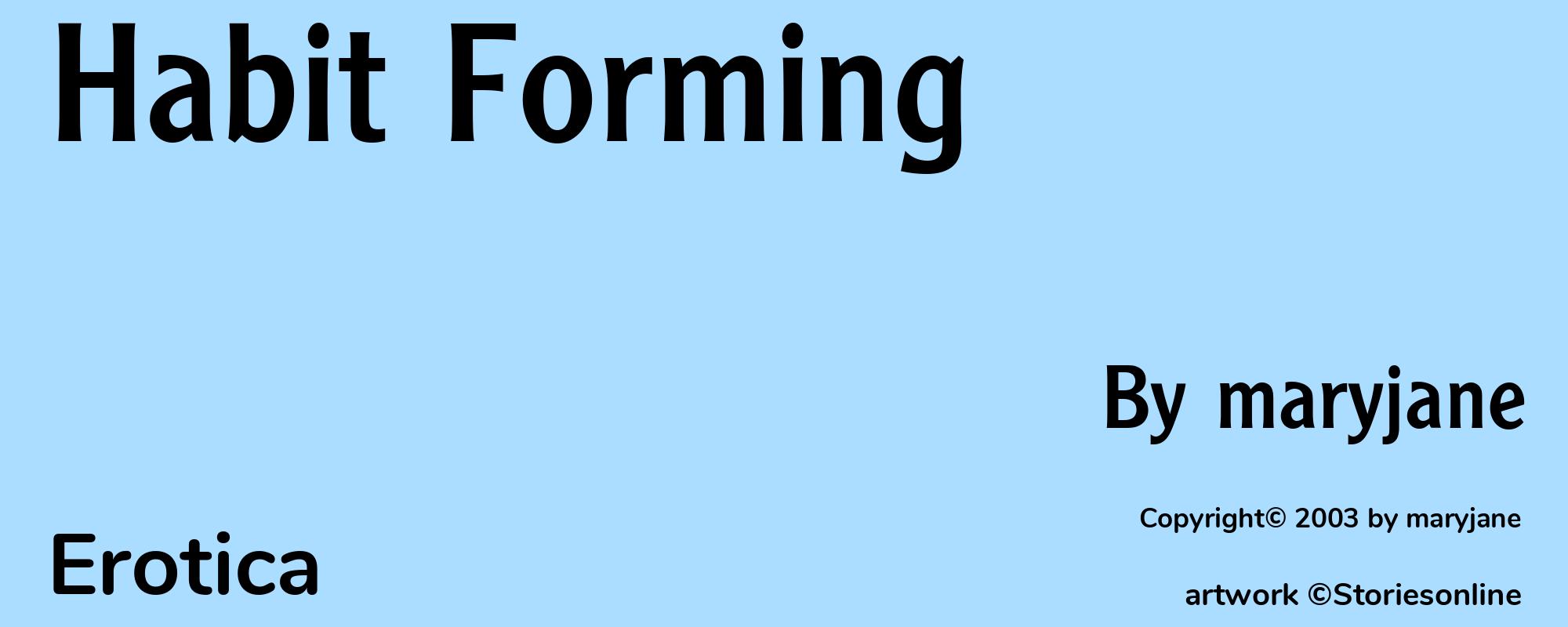 Habit Forming - Cover