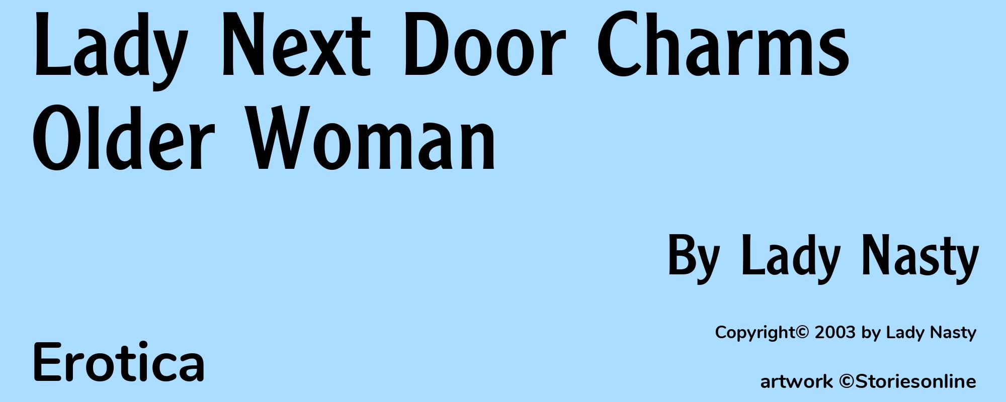 Lady Next Door Charms Older Woman - Cover