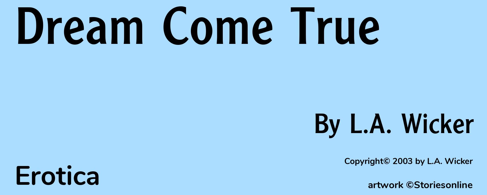 Dream Come True - Cover