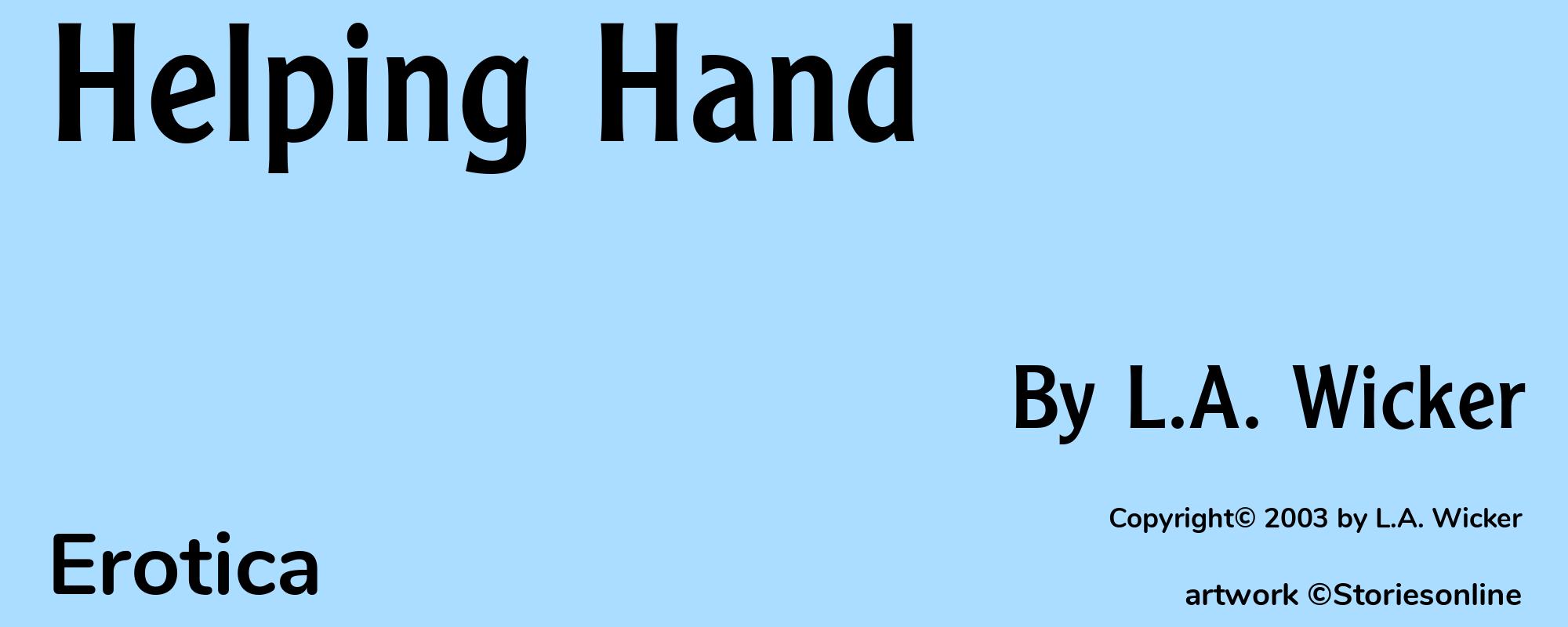 Helping Hand - Cover