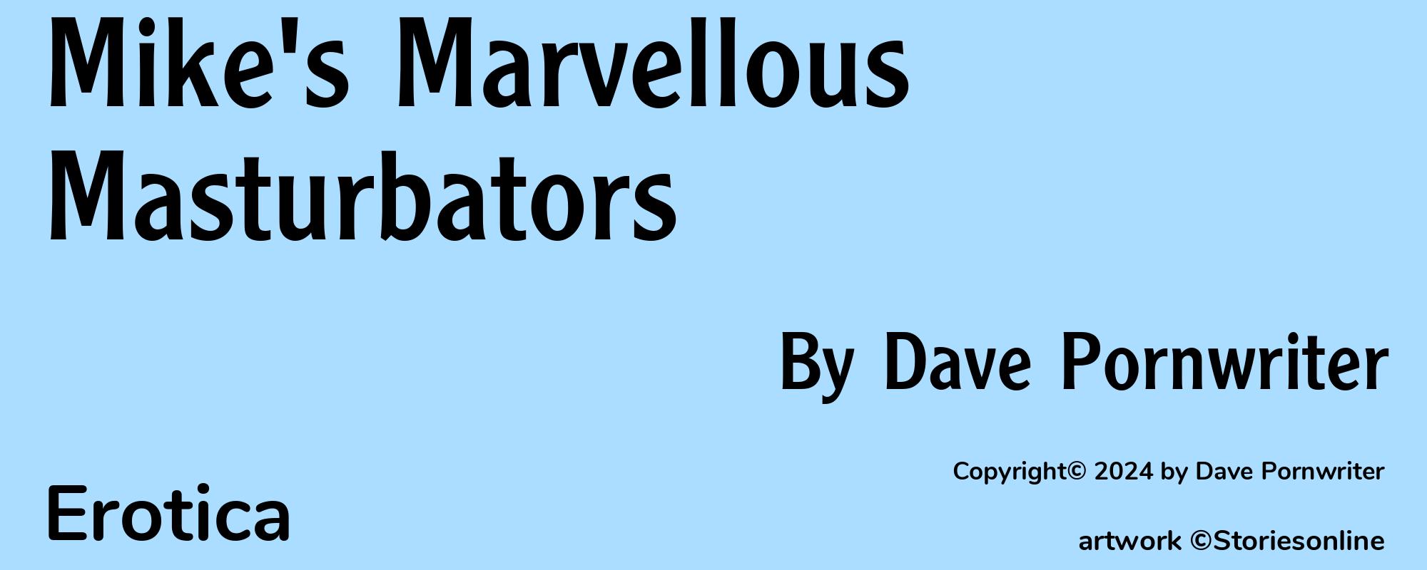 Mike's Marvellous Masturbators - Cover