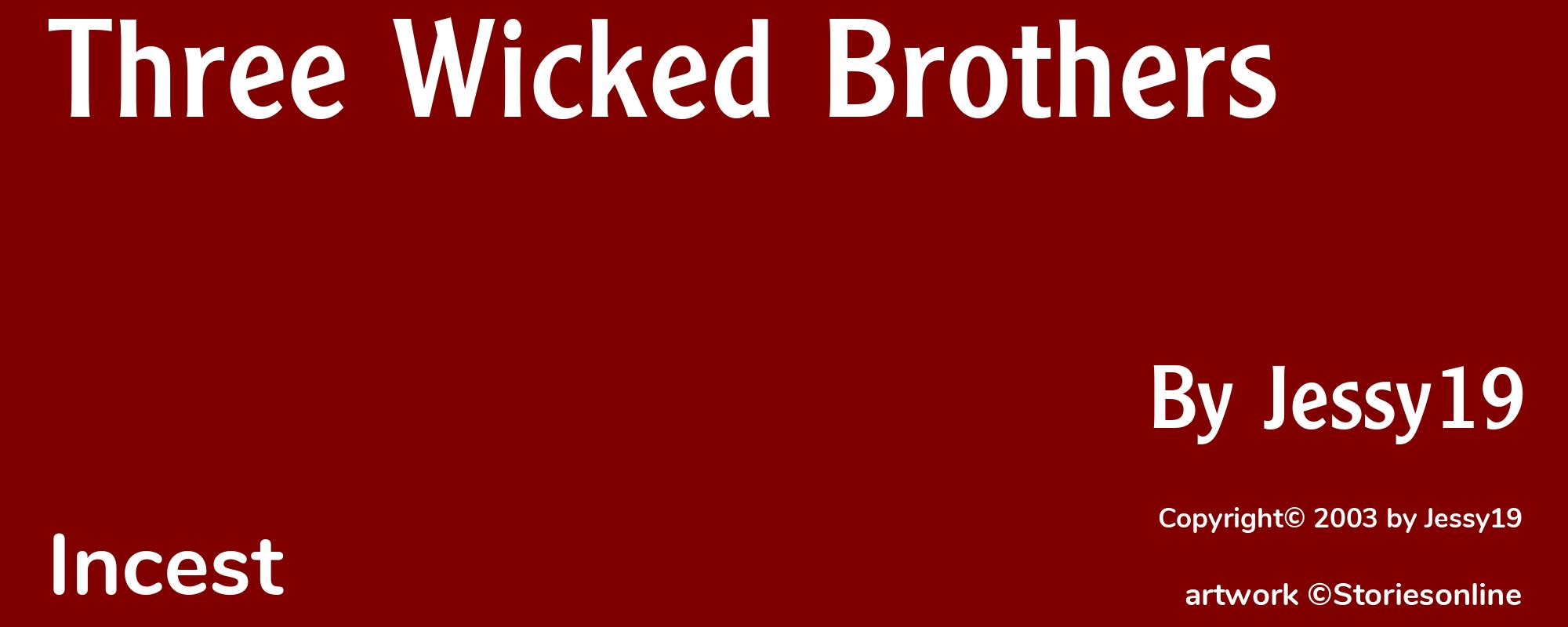 Three Wicked Brothers - Cover