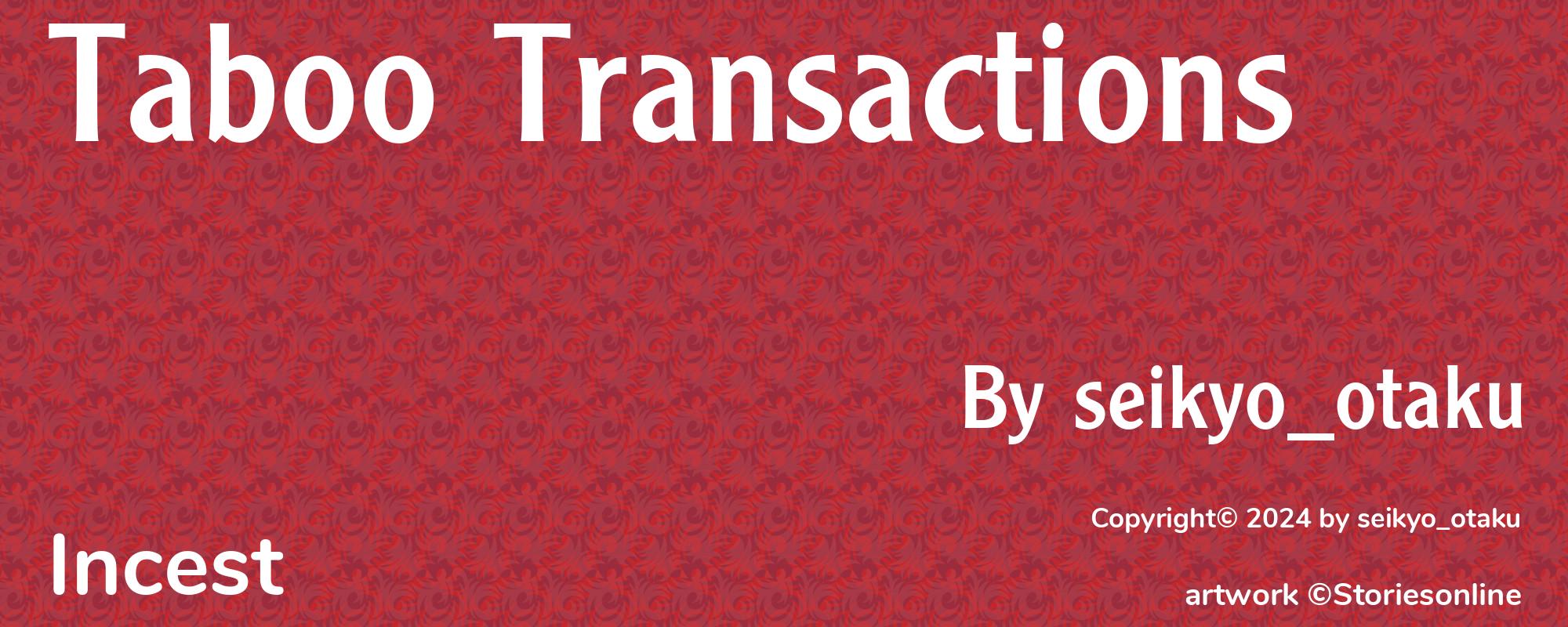 Taboo Transactions - Cover