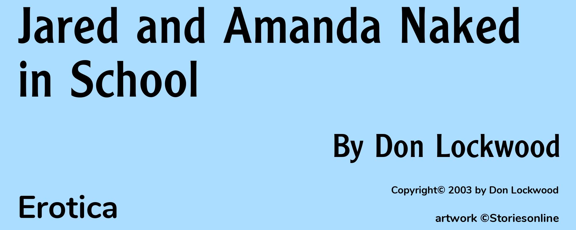 Jared and Amanda Naked in School - Cover