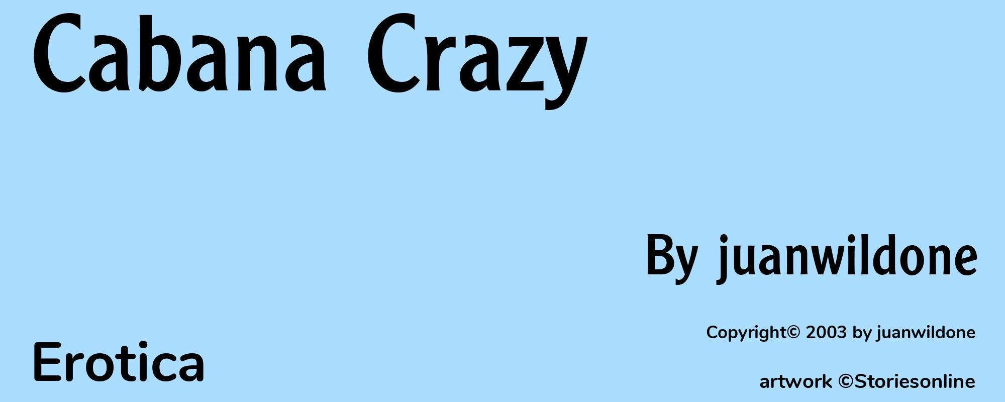 Cabana Crazy - Cover