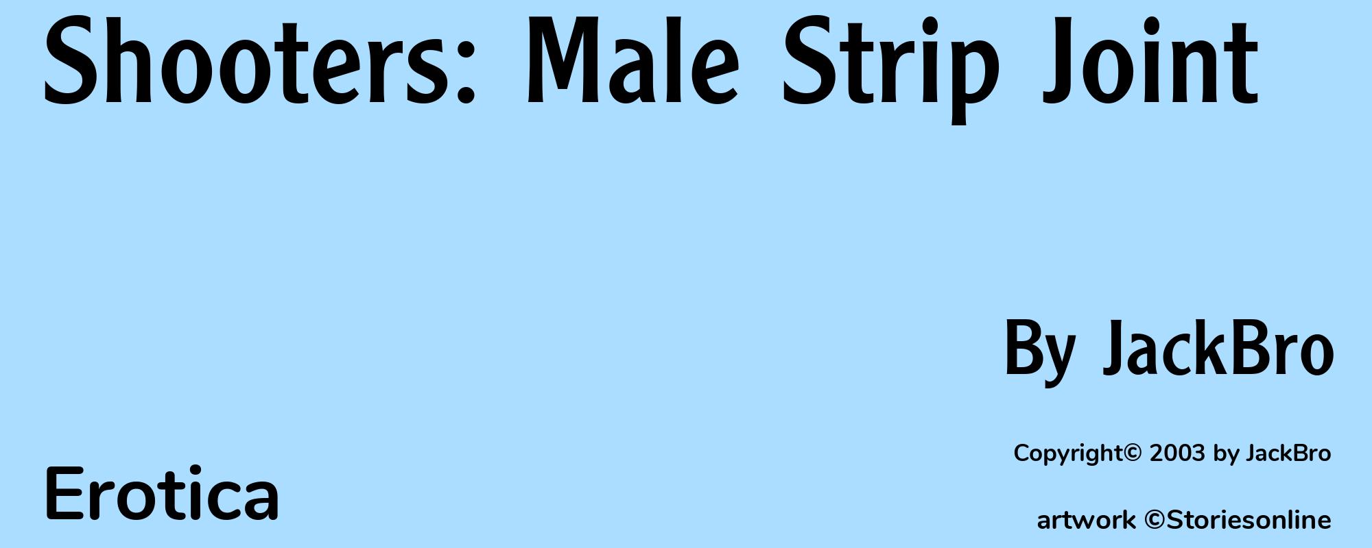 Shooters: Male Strip Joint - Cover