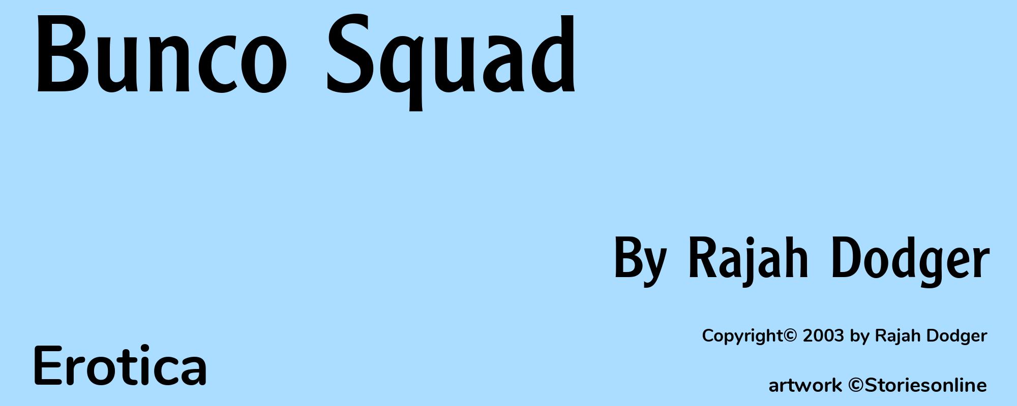 Bunco Squad - Cover