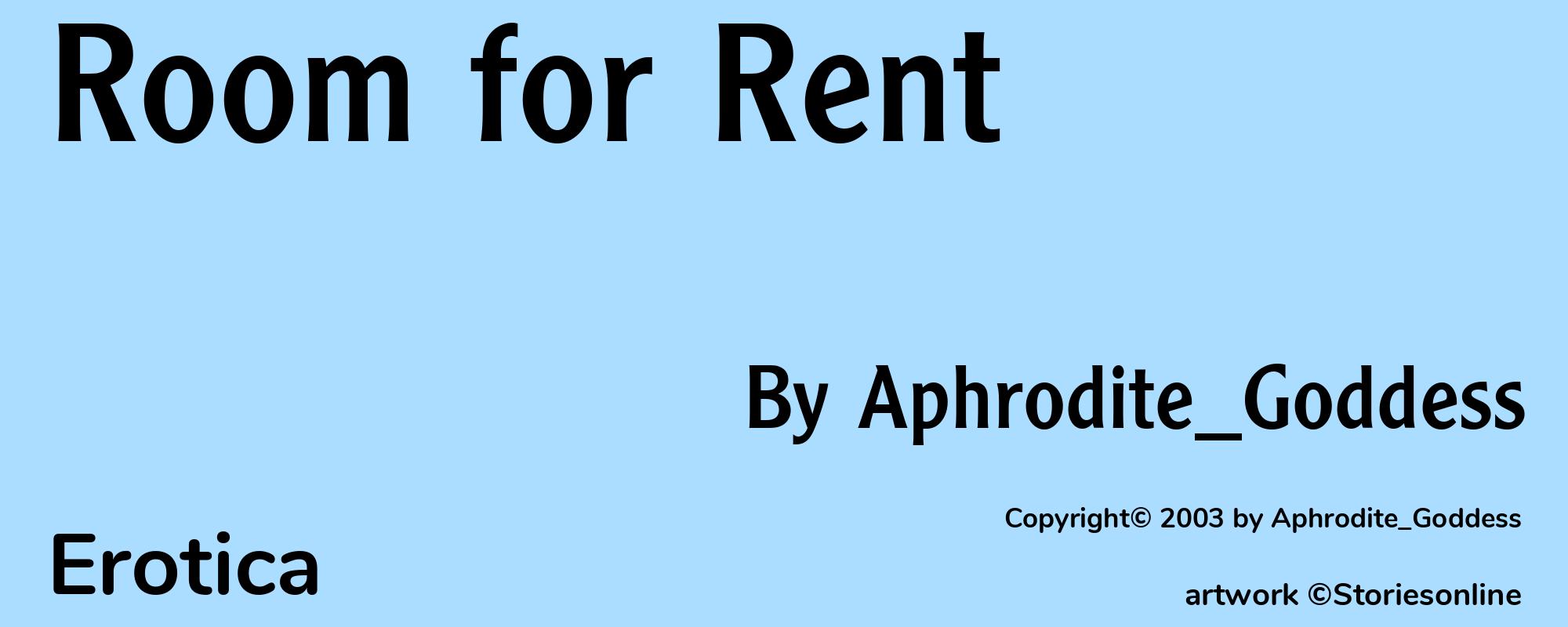 Room for Rent - Cover
