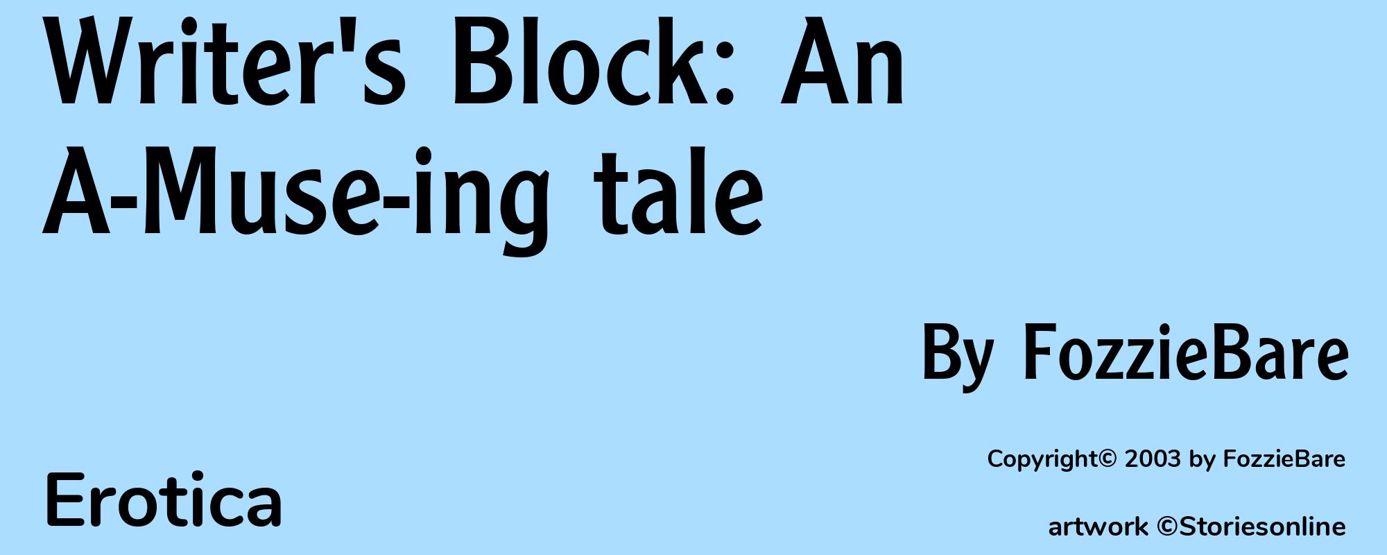 Writer's Block: An A-Muse-ing tale - Cover
