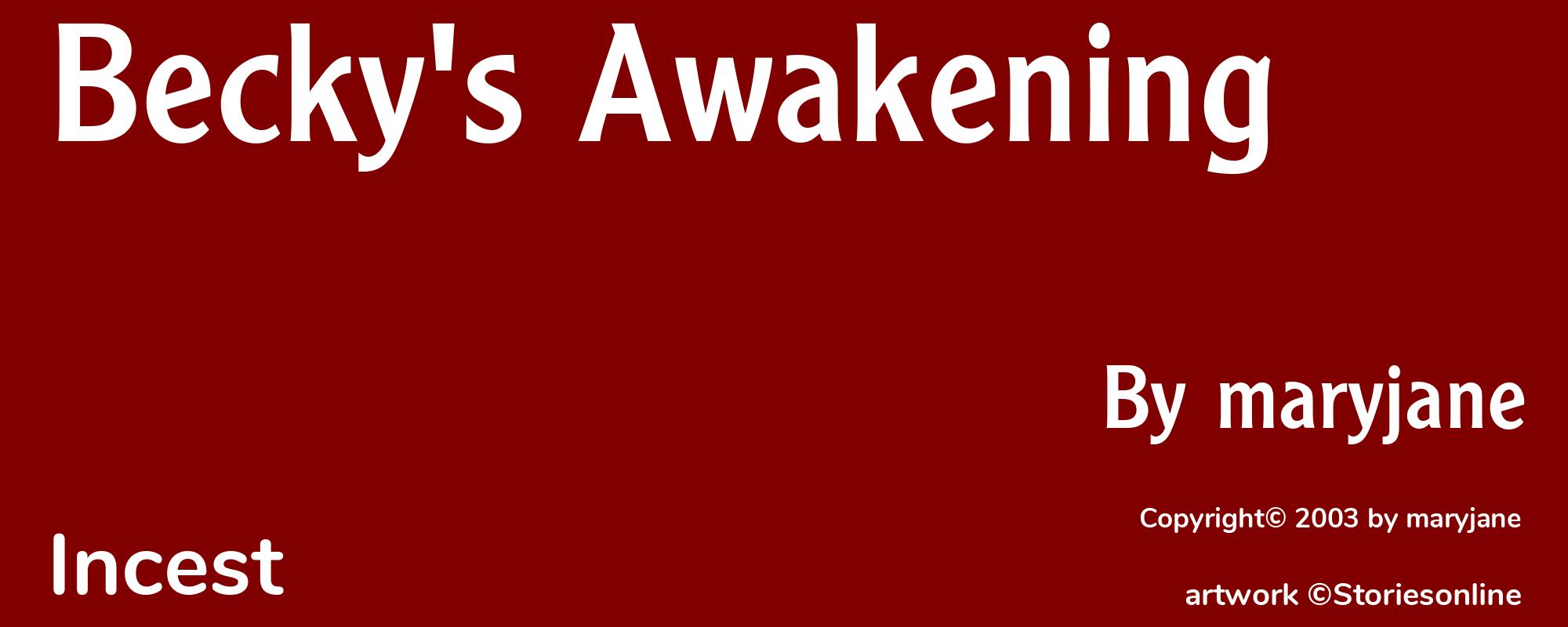 Becky's Awakening - Cover