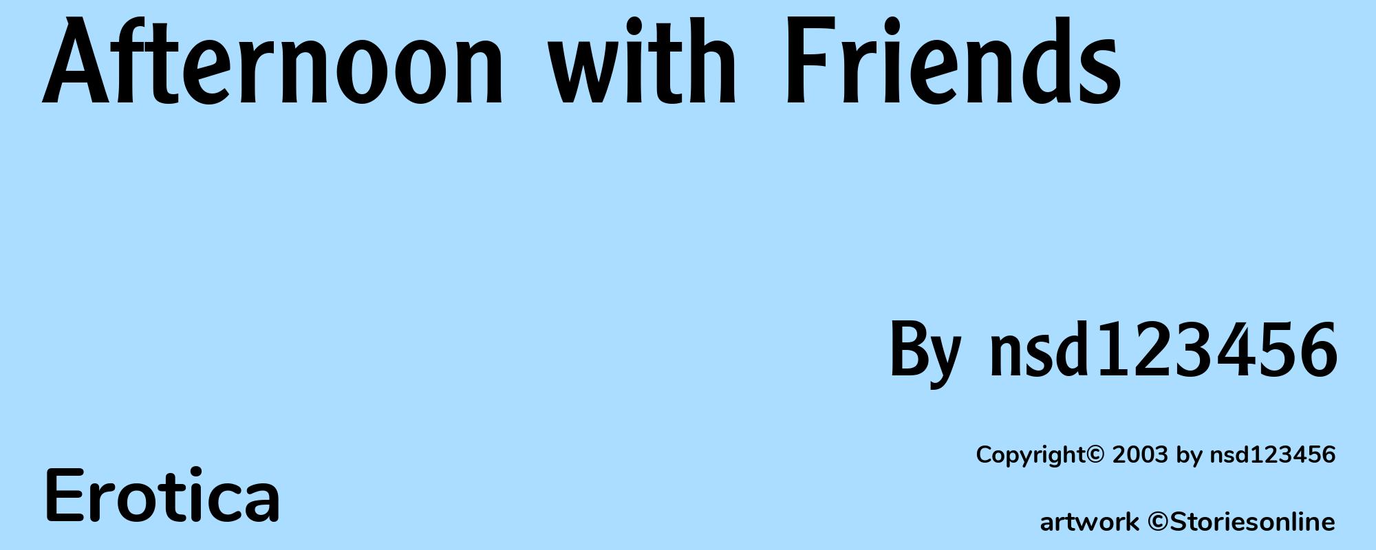 Afternoon with Friends - Cover