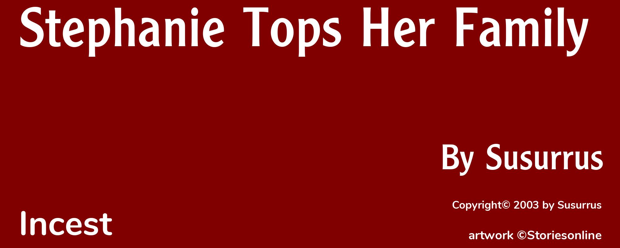 Stephanie Tops Her Family - Cover
