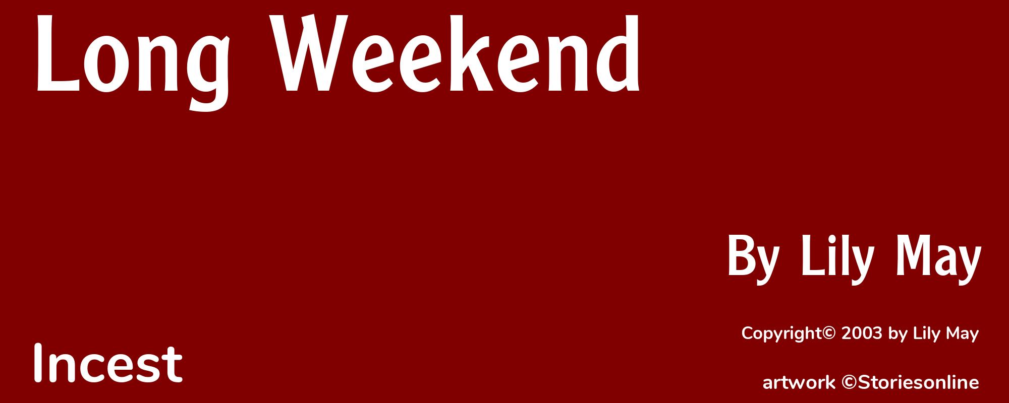 Long Weekend - Cover