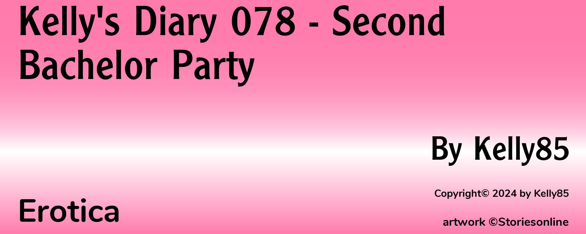 Kelly's Diary 078 - Second Bachelor Party - Cover