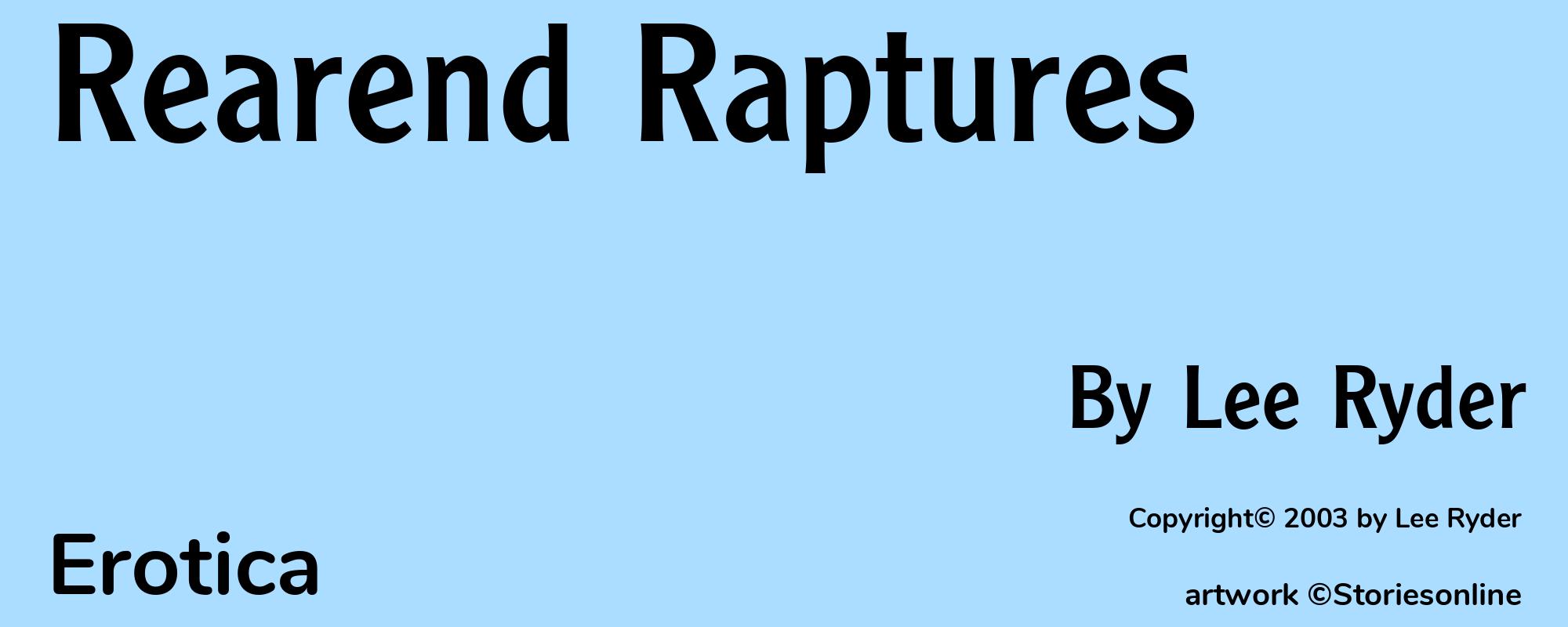 Rearend Raptures - Cover