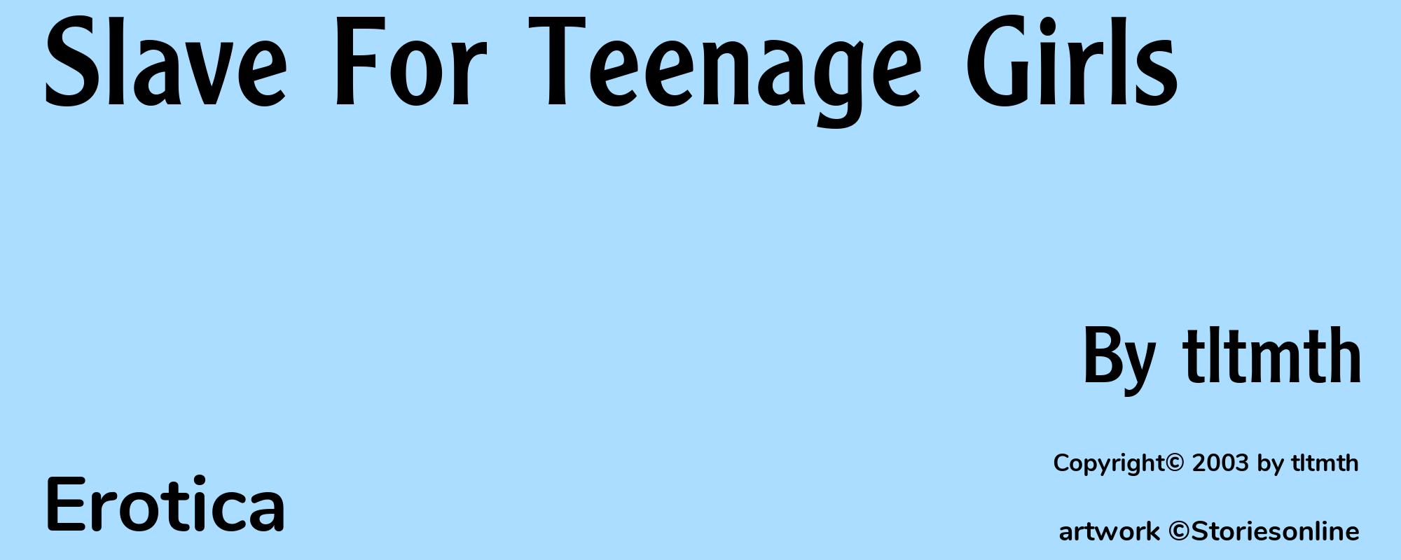 Slave For Teenage Girls - Cover