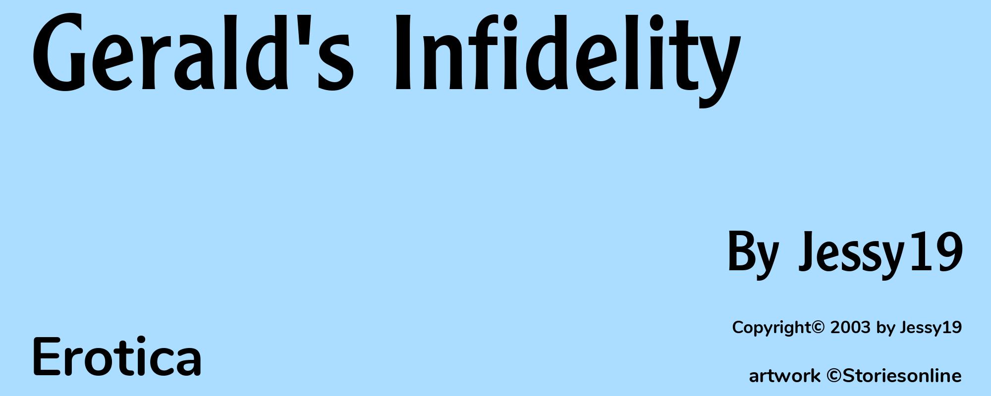 Gerald's Infidelity - Cover