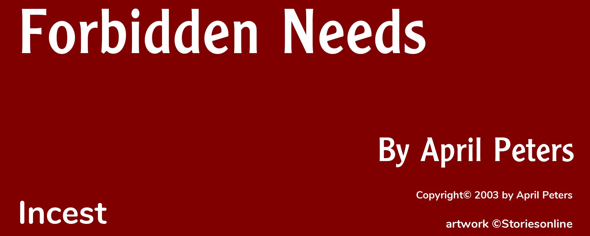 Forbidden Needs - Cover
