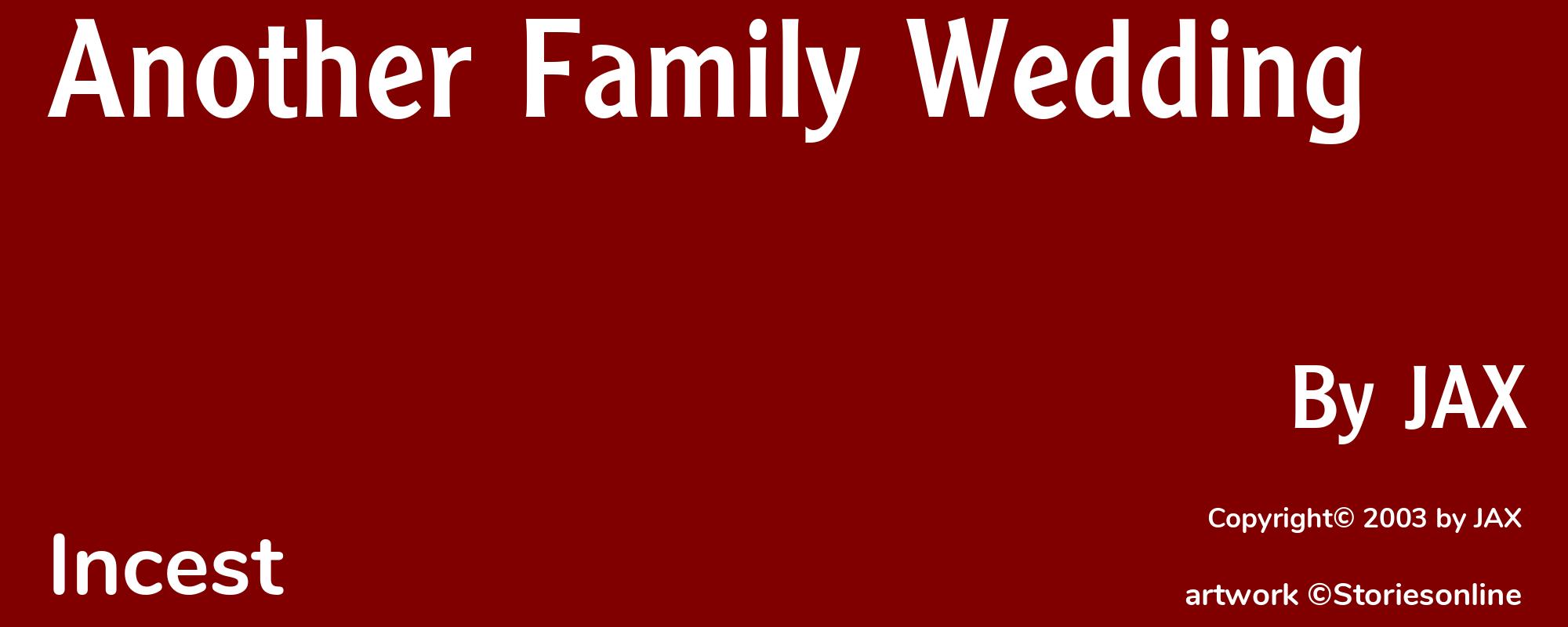Another Family Wedding - Cover