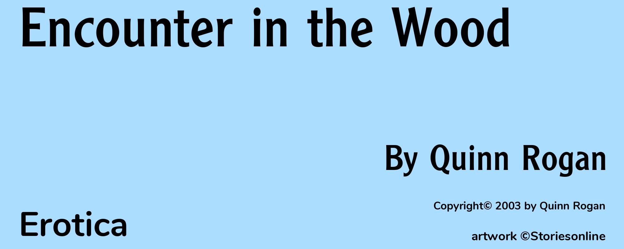 Encounter in the Wood - Cover