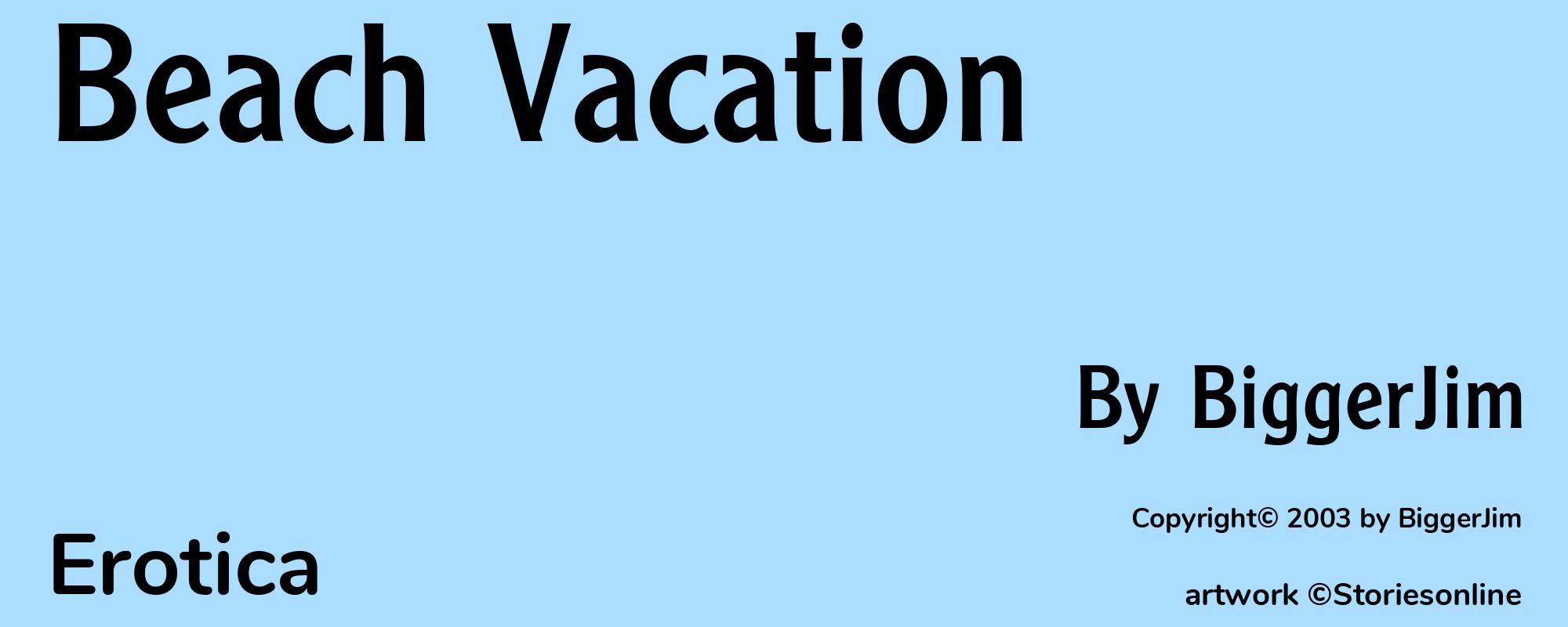 Beach Vacation - Cover