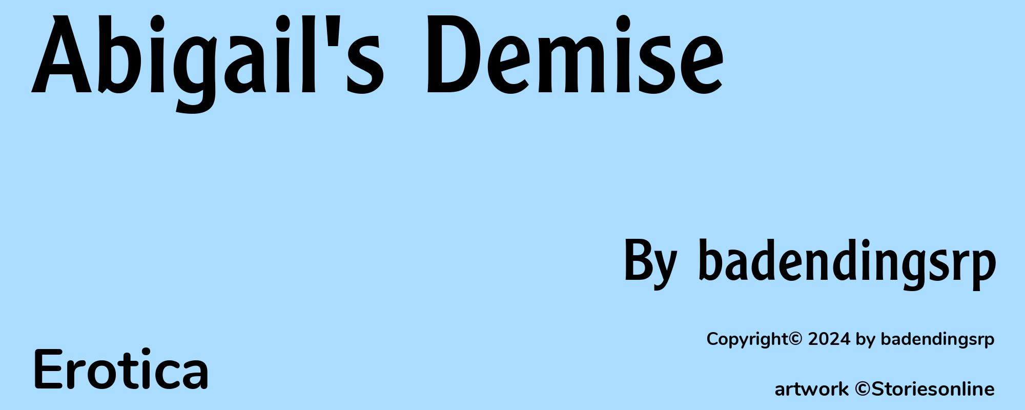 Abigail's Demise - Cover