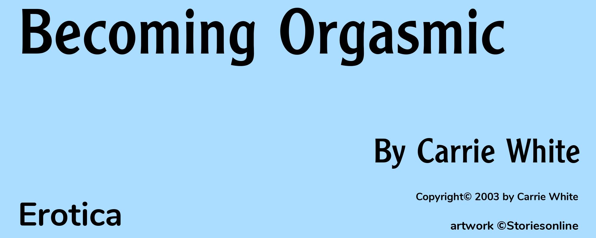 Becoming Orgasmic - Cover