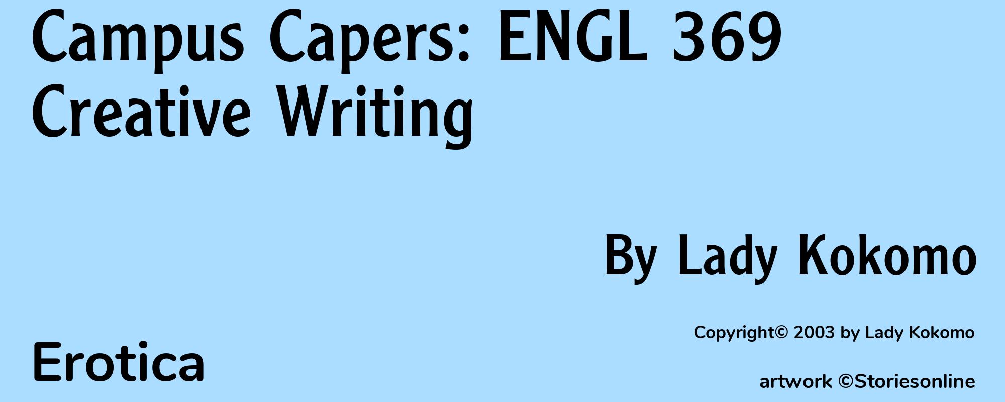 Campus Capers: ENGL 369 Creative Writing - Cover