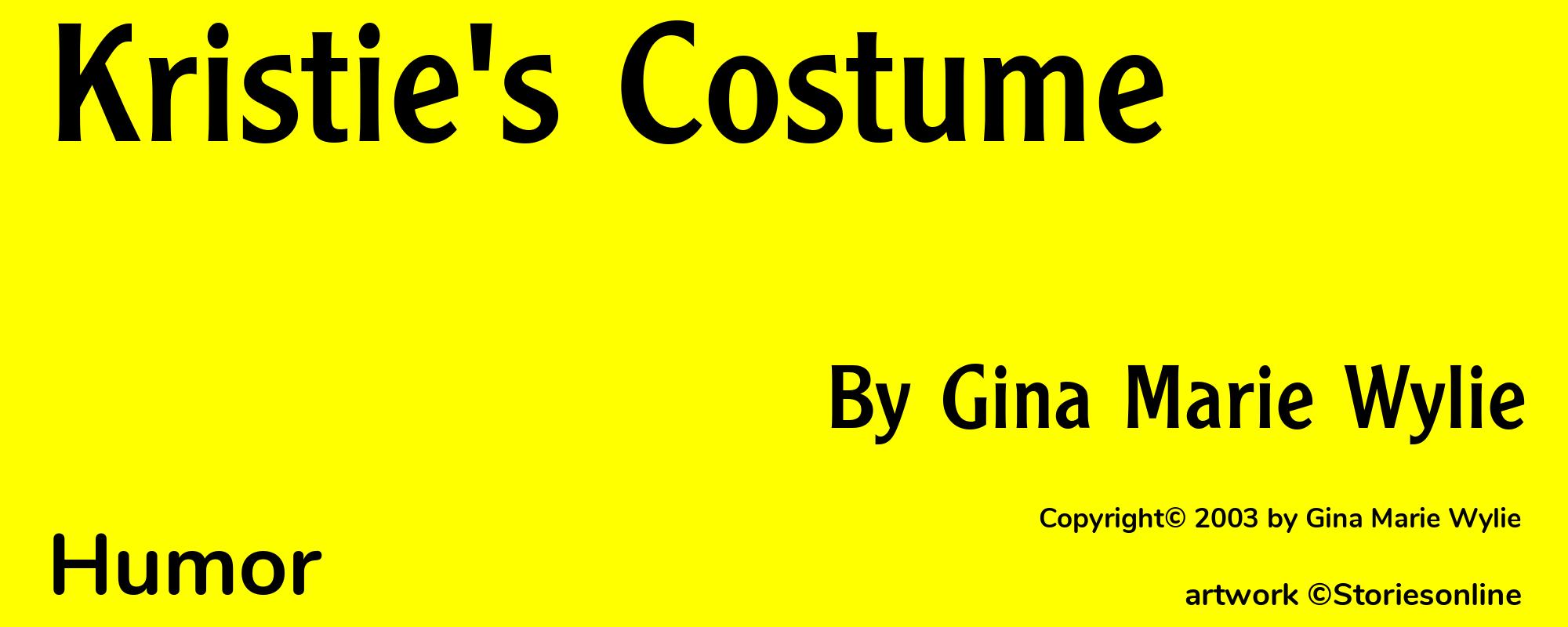 Kristie's Costume - Cover