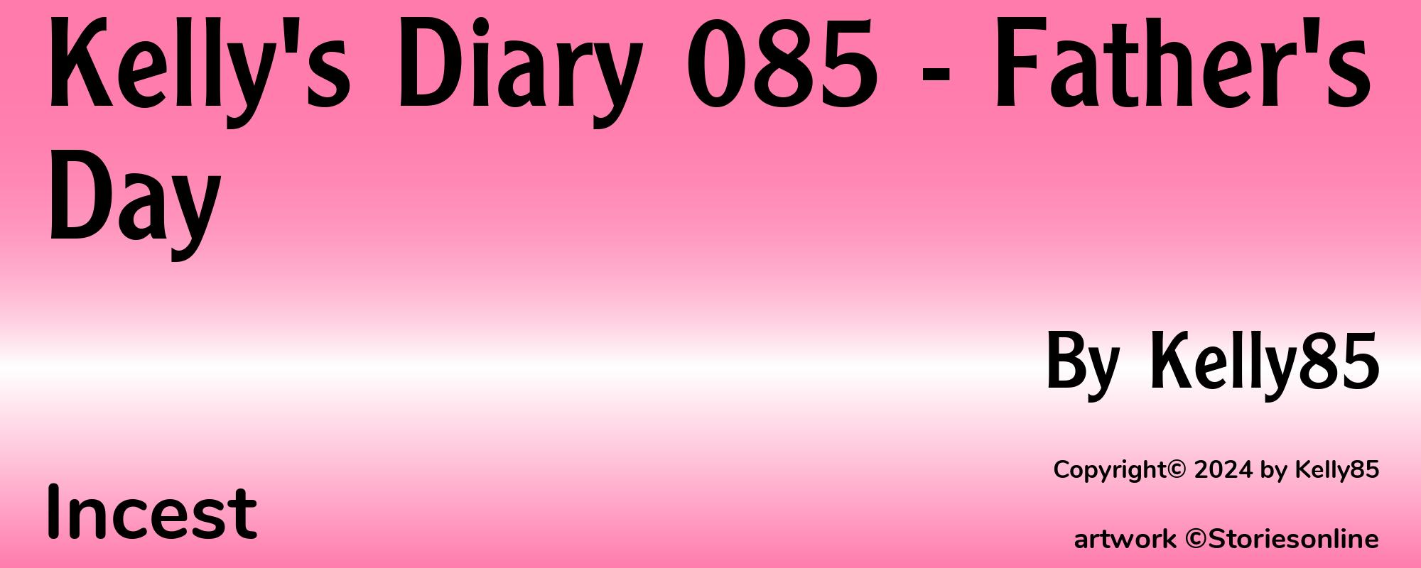 Kelly's Diary 085 - Father's Day - Cover