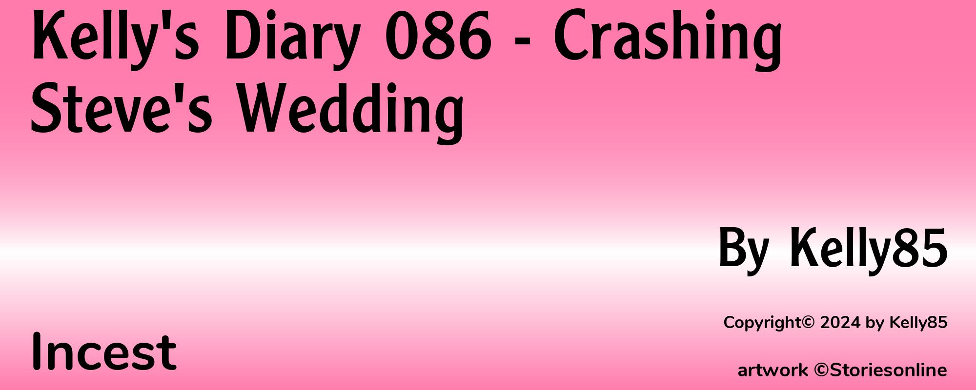 Kelly's Diary 086 - Crashing Steve's Wedding - Cover