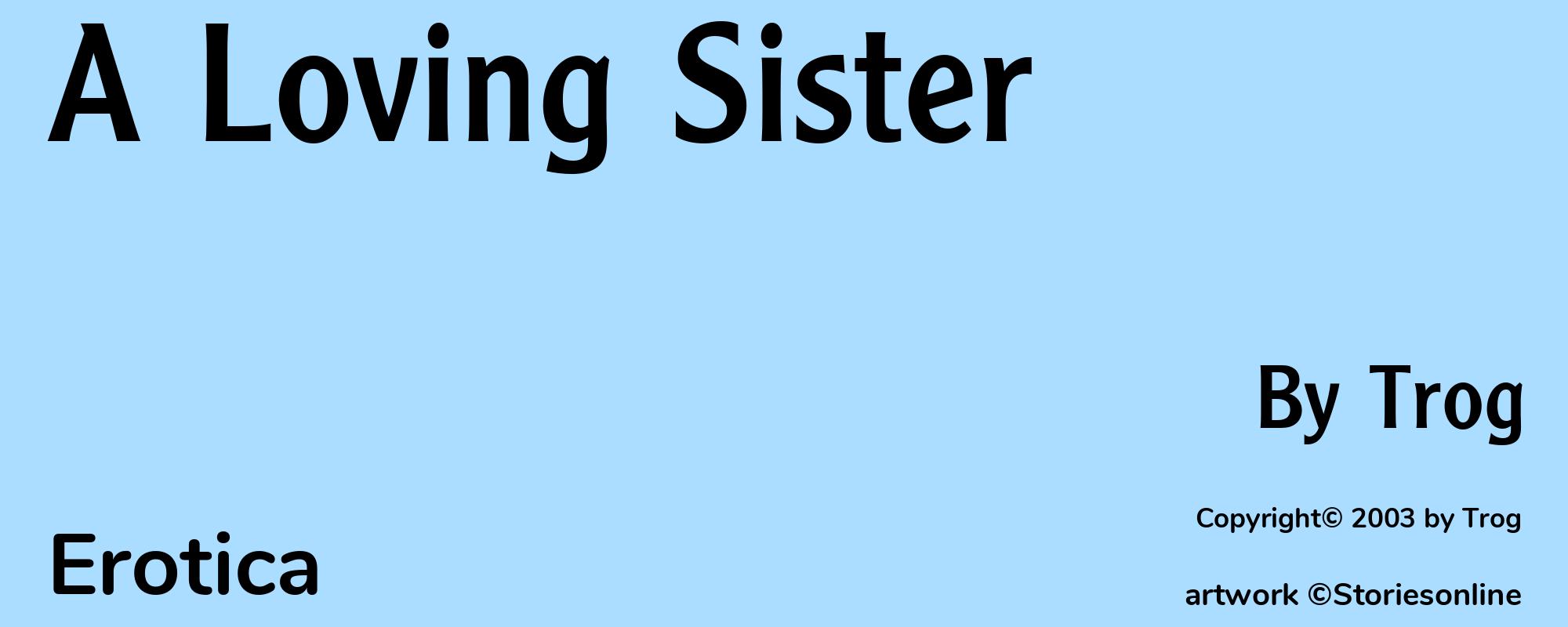 A Loving Sister - Cover