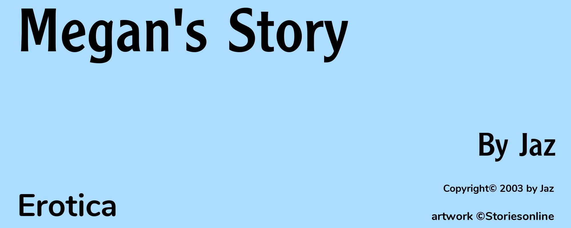 Megan's Story - Cover