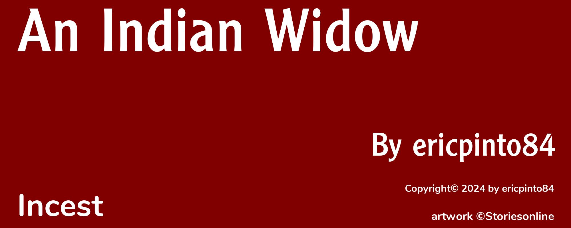 An Indian Widow - Cover