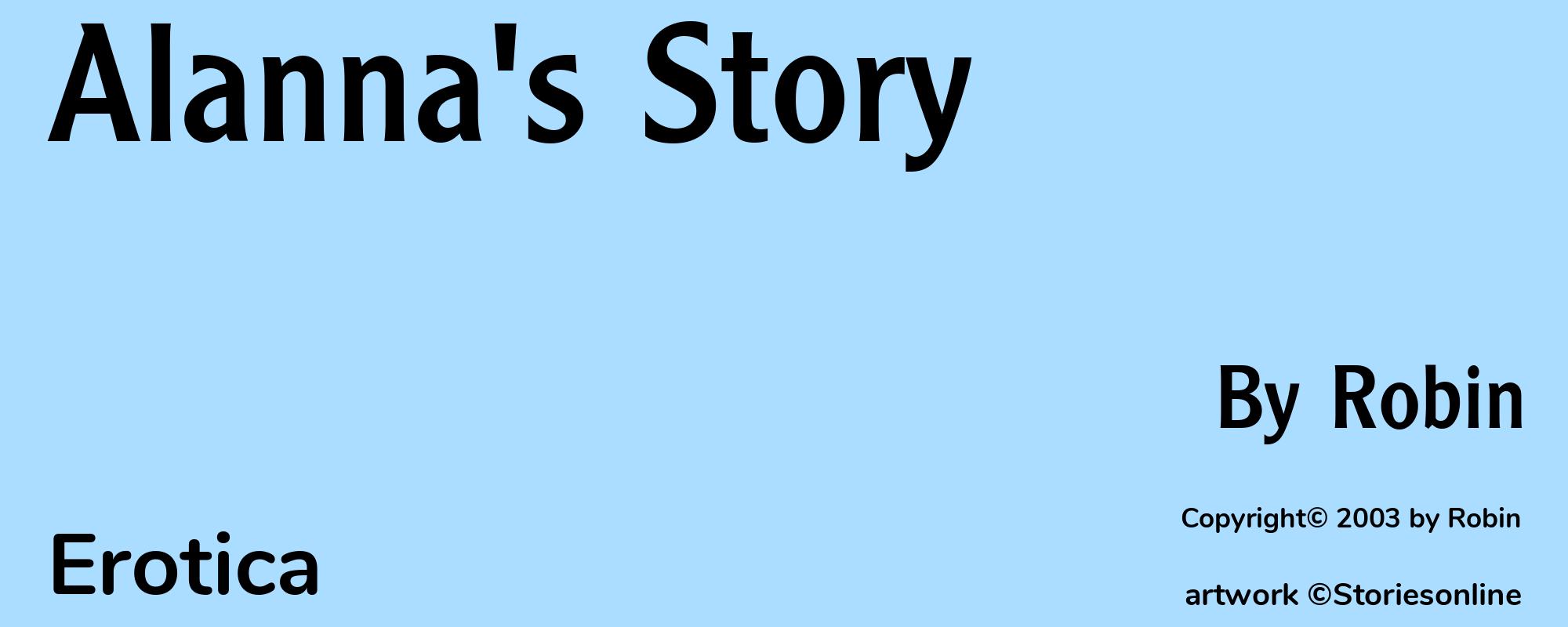 Alanna's Story - Cover