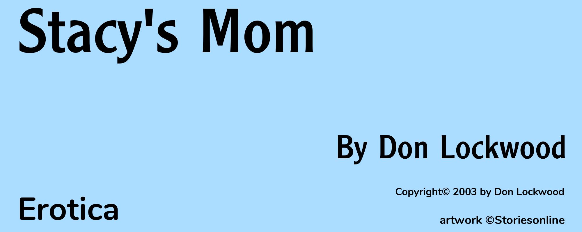 Stacy's Mom - Cover