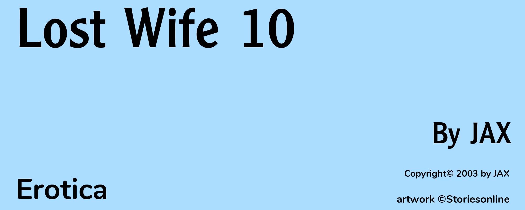 Lost Wife 10 - Cover