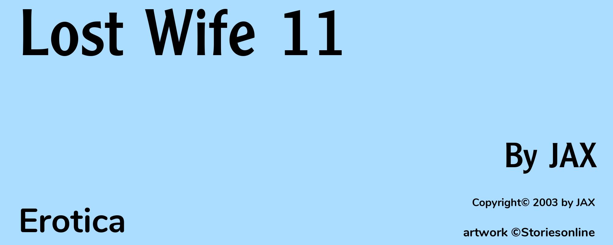 Lost Wife 11 - Cover