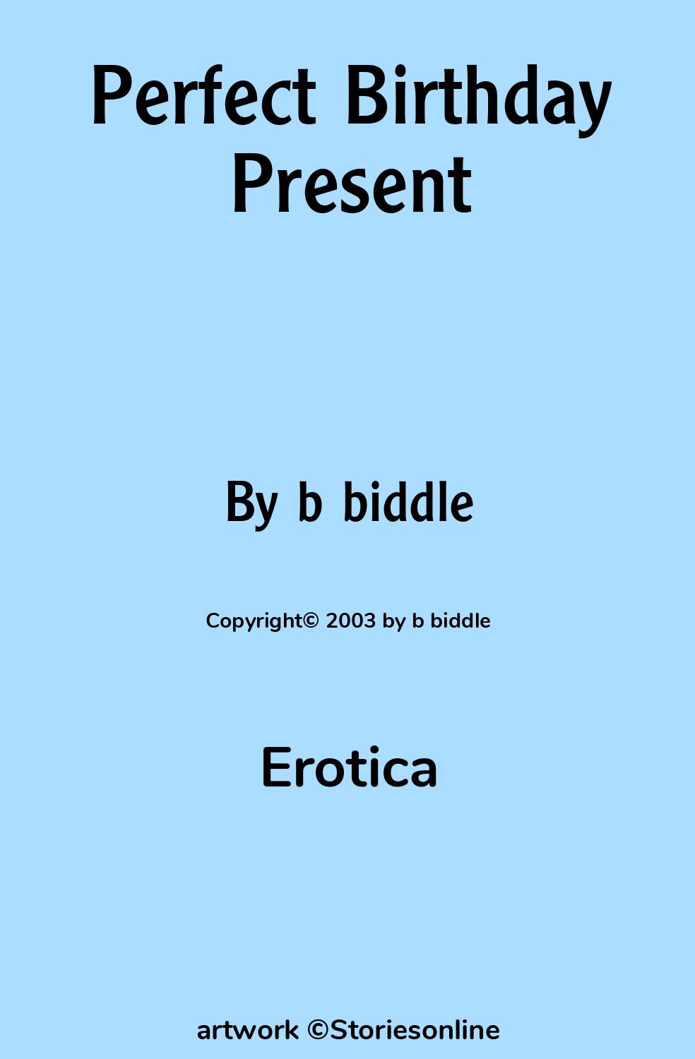 Perfect Birthday Present - Erotica Sex Story