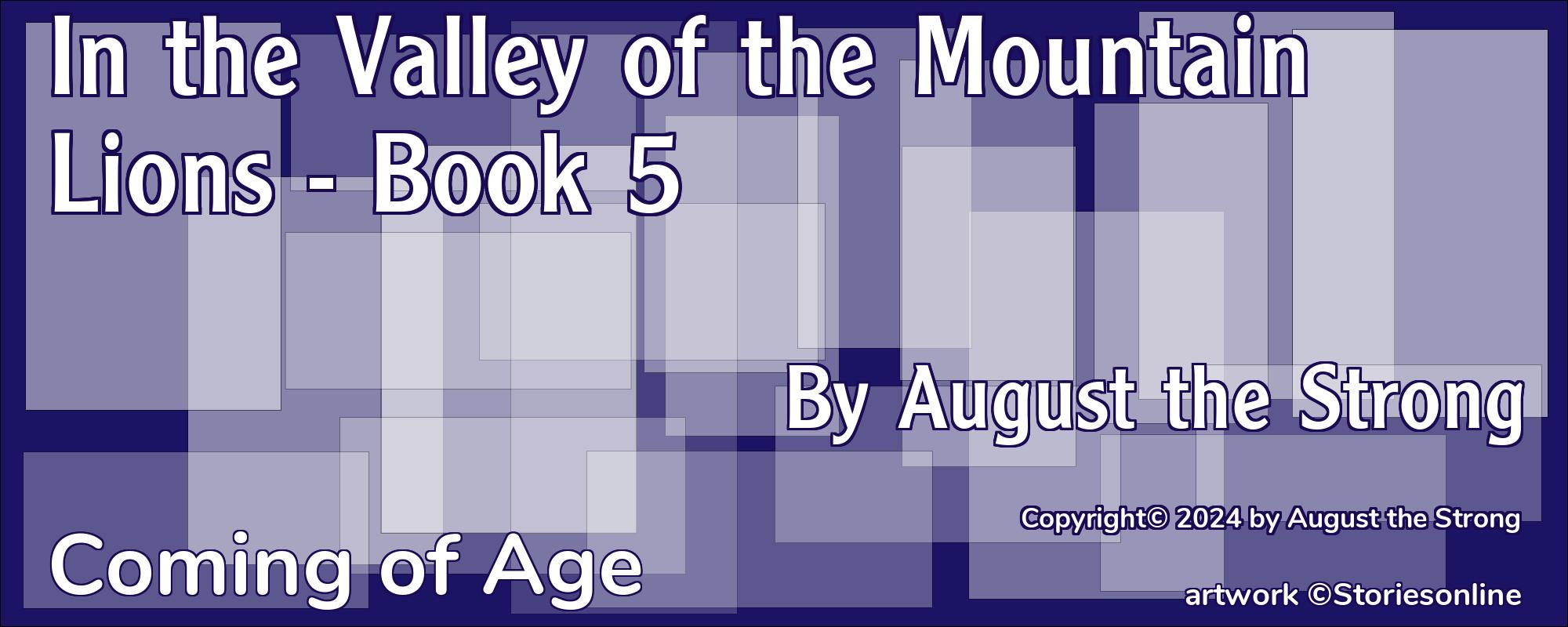 In the Valley of the Mountain Lions - Book 5 - Cover