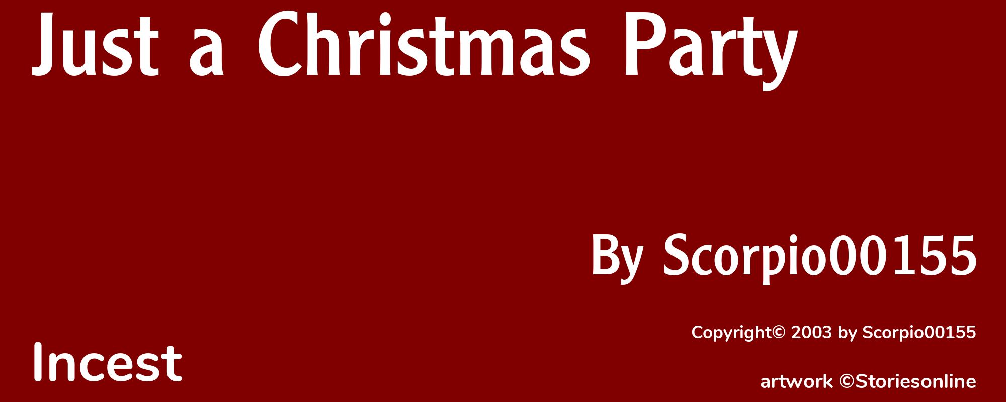 Just a Christmas Party - Cover