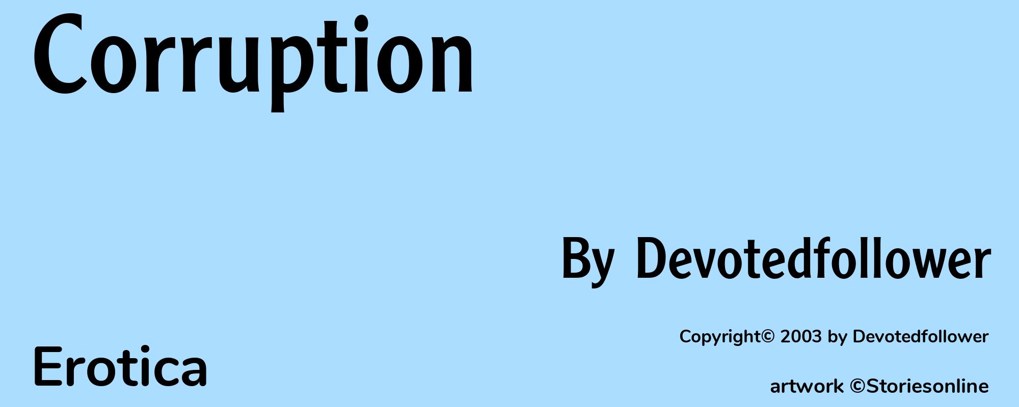 Corruption - Cover