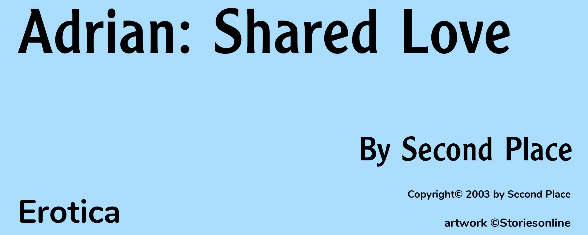 Adrian: Shared Love - Cover