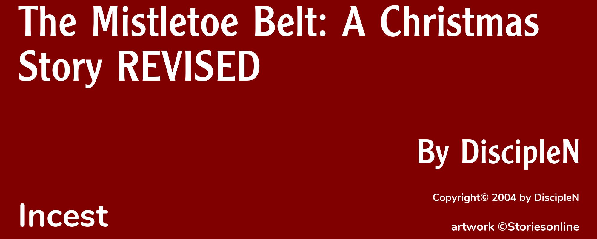 The Mistletoe Belt: A Christmas Story REVISED - Cover