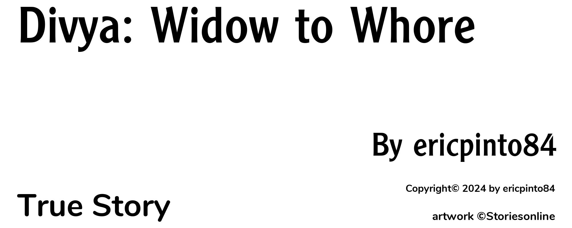 Divya: Widow to Whore - Cover