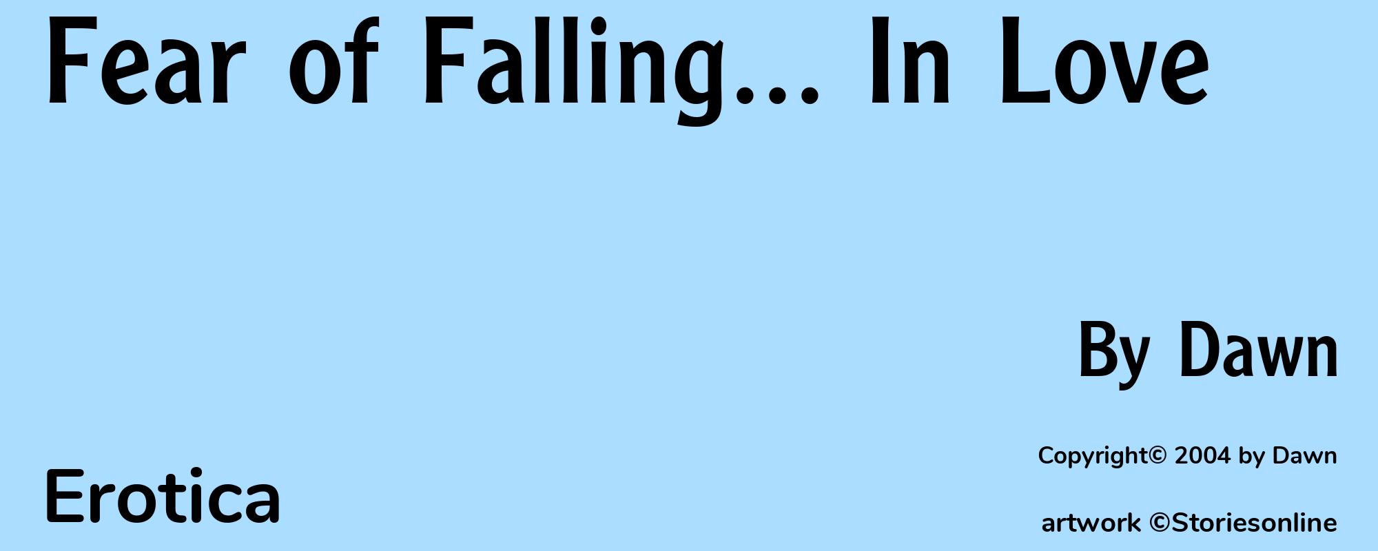 Fear of Falling... In Love - Cover