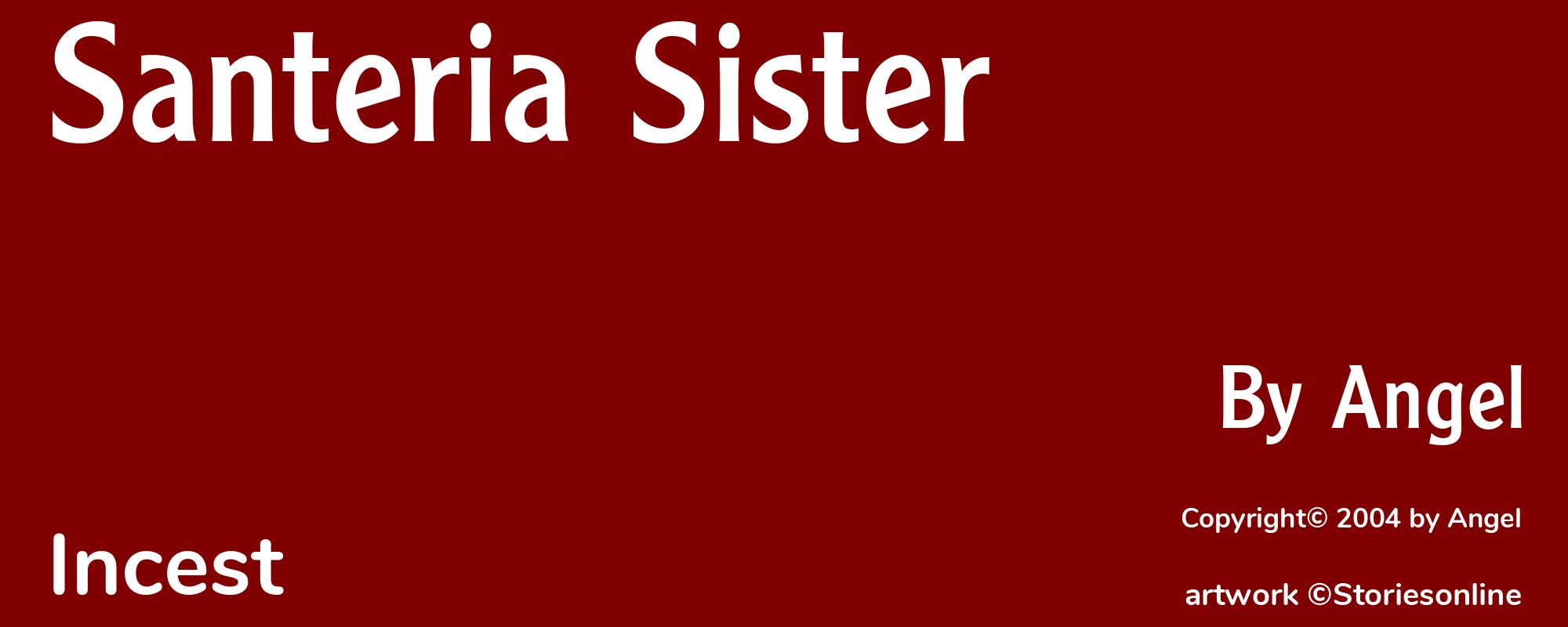 Santeria Sister - Cover