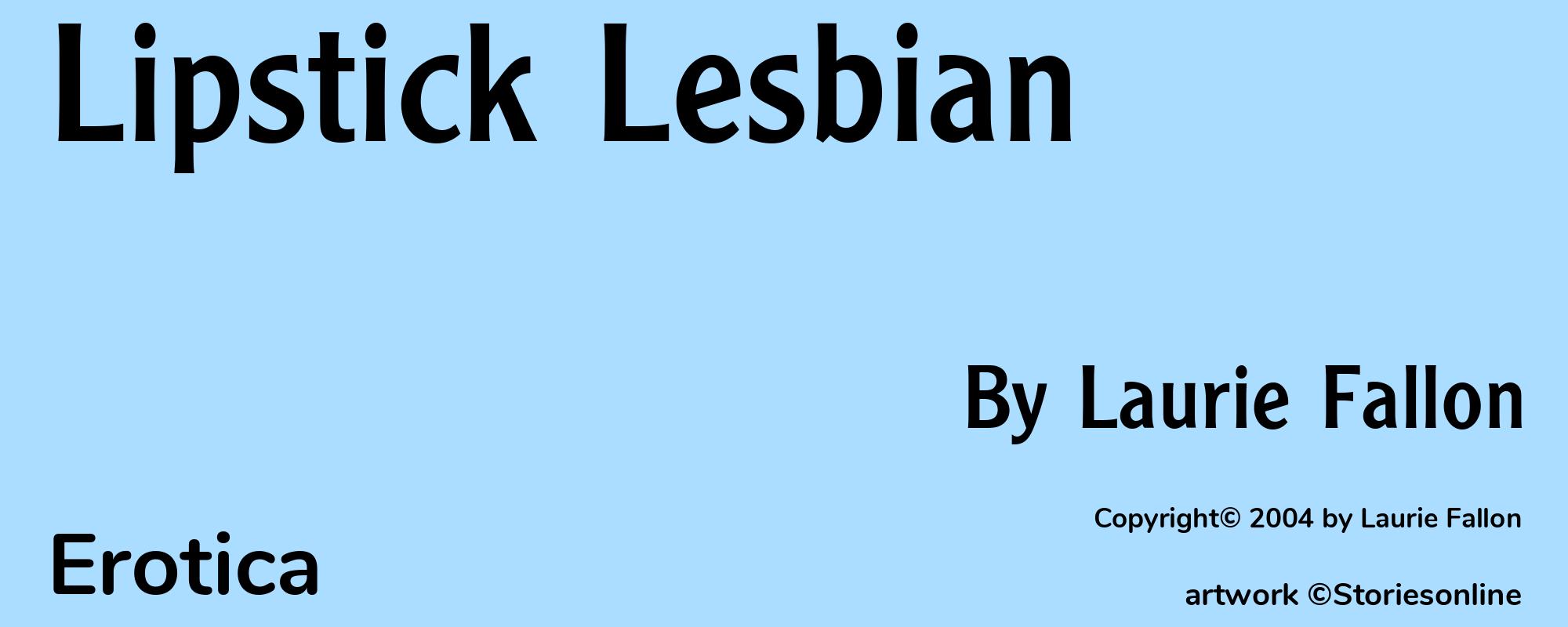 Lipstick Lesbian - Cover