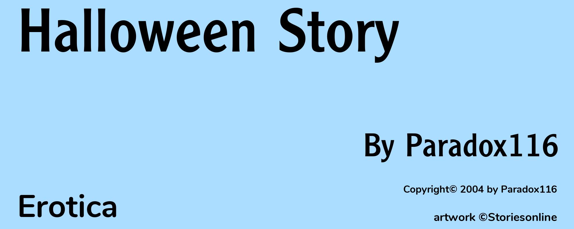 Halloween Story - Cover