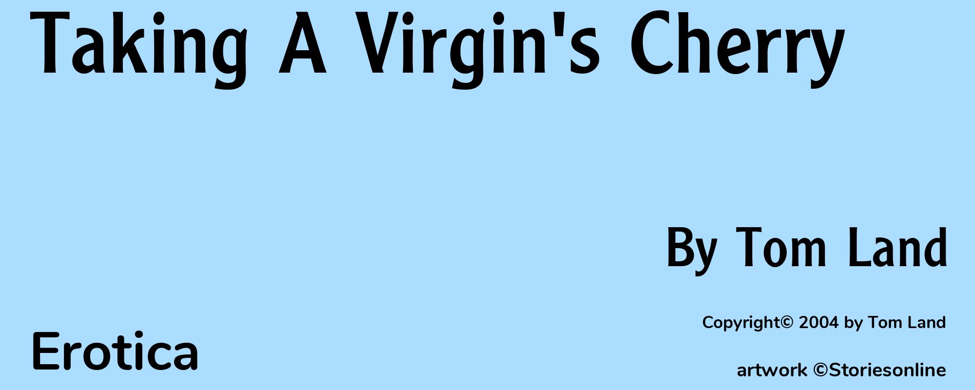 Taking A Virgin's Cherry - Cover
